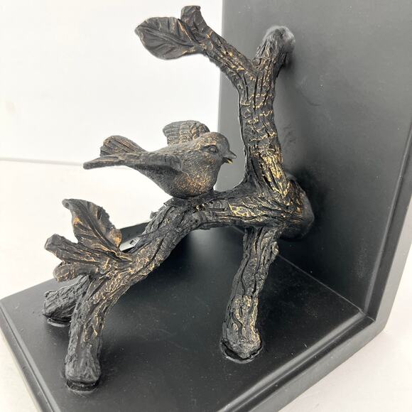 Sicura Italian Designs Single Bird on Branch Book End - Picture 2 of 6